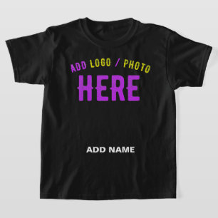 T-SHIRT MODERNE ET MODERNE PERSONNALISABLE NOIR VÉRIFIÉ