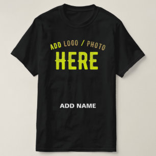 T-SHIRT MODERNE ET MODERNE PERSONNALISABLE NOIR VÉRIFIÉ