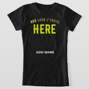 T-Shirt MODERNE ET MODERNE PERSONNALISABLE NOIR VÉRIFIÉ