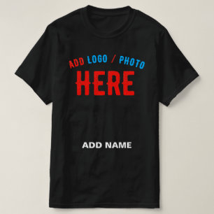 T-SHIRT MODERNE ET MODERNE PERSONNALISABLE NOIR VÉRIFIÉ