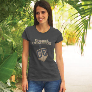 T-shirt Moderne Hanoukka Funny Dreidel Champion Maman