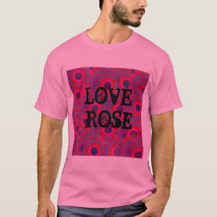 T-SHIRT MODERNE MANDALA ROSE COULEUR ROSE