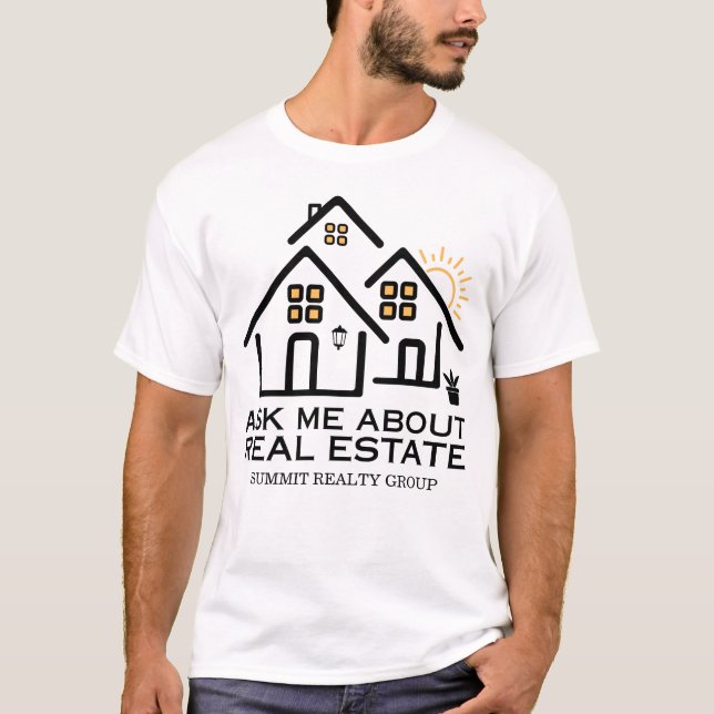 T-shirt Moderne Me questionner sur l'immobilier (Devant)