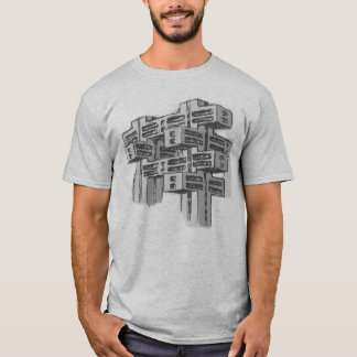 T-shirt moderniste d'architecture de Brutalist