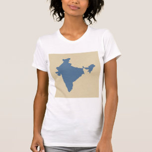 T-shirt Modes d'épices bleues du Cachemire Inde