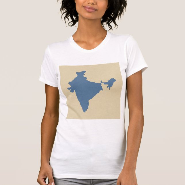 T-shirt Modes d'épices bleues du Cachemire Inde (Devant)