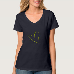 T-Shirt modifiable avec texte et image de coeur ja