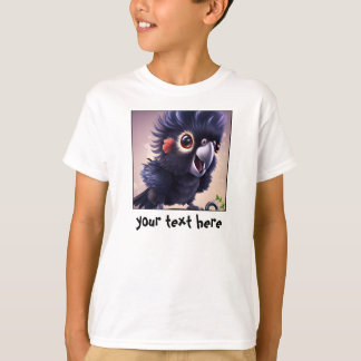 T-shirt modifiable pour bébé australien noir Cocka