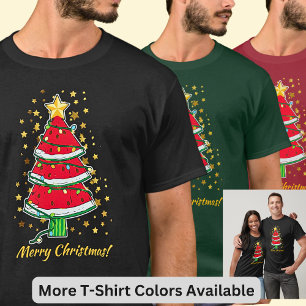 T-shirt Modifier le texte - Etoiles d'or de l'arbre de Noë