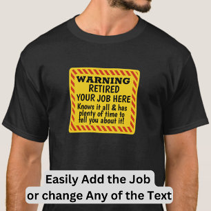 T-shirt Modifier N'IMPORTE QUEL TEXTE - Ajouter Un Avertis