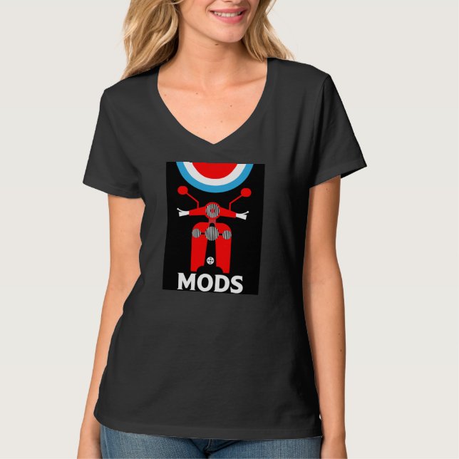 T-shirt Mods - Mods Et Rockers - Musique Britannique (Devant)