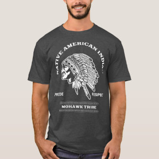 T-shirt Mohawk inspiré de la tribu amérindienne liée