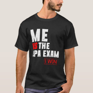 T-shirt Moi contre le conseiller comptable de l'examen CPA