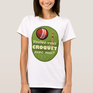 T-shirt Moi d'avec de croquet de Voulez-vous ?