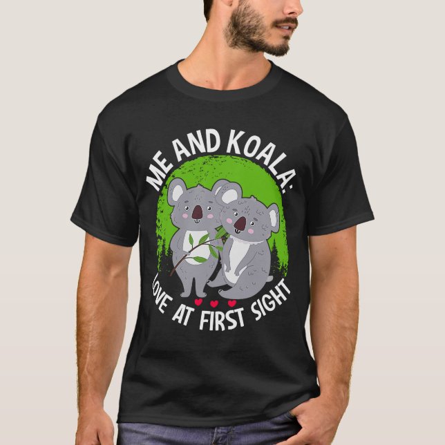 T-shirt Moi Et Koala Aiment À Première Vue 1 (Devant)