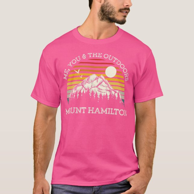 T-shirt Moi et le Mont Hamilton Randonnée Cali en plein ai (Devant)