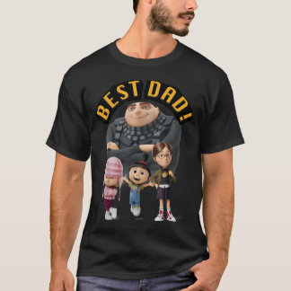 T-shirt Moi, Moche et Méchant Minions Fête des Pères Gru e
