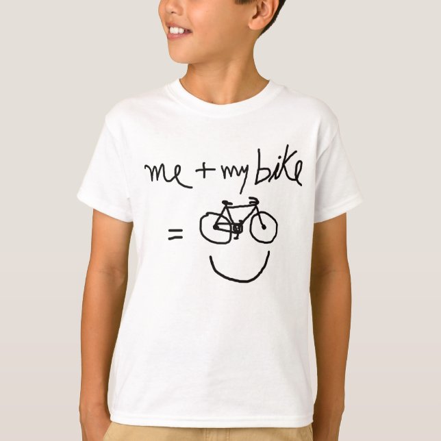 T-shirt moi & mon vélo = bonheur (Devant)