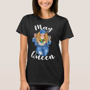 T-shirt Moi reine blonde de mai de sensibilisation à l'aut