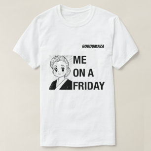 T-SHIRT MOI UN LUNDI CONTRE MOI UN VENDREDI ENKÉ
