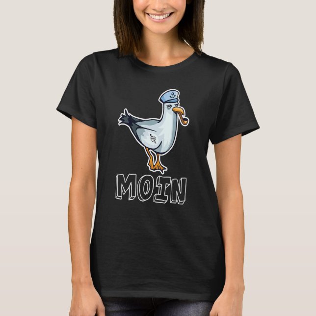 T-shirt Moin Digga Dit Seagull Bird Lake Sea Sailing Li (Devant)