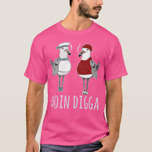 T-shirt Moin Digga Mouette Ancre Mer du Nord Mer Baltique