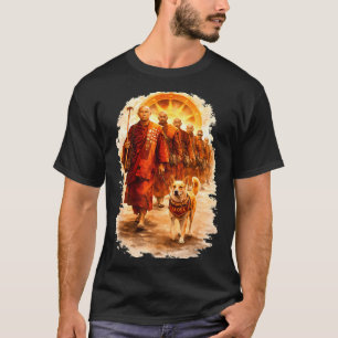 T-shirt Moines marche pour la paix et chien aloka marchent
