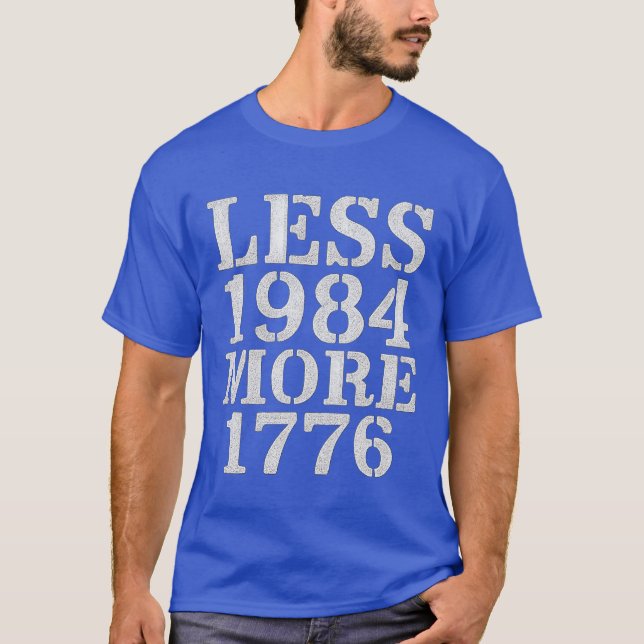 T-SHIRT MOINS 1984 PLUS 1776 (Devant)