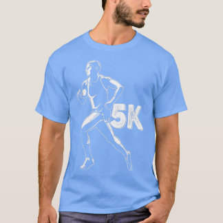 T-shirt Moins 5K Marathon Runner Road Race Runner Products