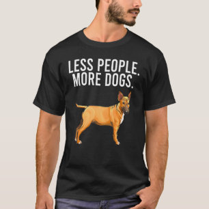 T-shirt Moins de gens Plus de chiens Moteur Bull Terrier I