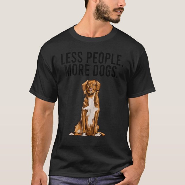 T-shirt Moins de gens Plus de chiens Nouvelle-Écosse Canar (Devant)