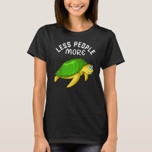 T-shirt Moins de gens Plus de tortues I Sea Turtle I Kids