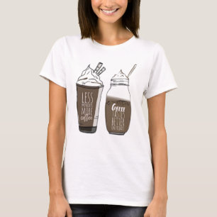 T-shirt moins de lundi plus de café