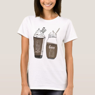 T-shirt moins de lundi plus de café