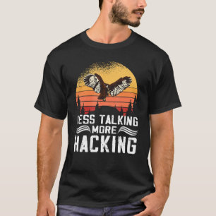 T-shirt Moins de parler plus Hacking Sunset Falconer Falco
