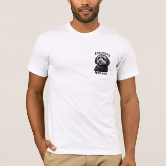 T-shirt Moins de Personnes Plus de Chiens - Golden