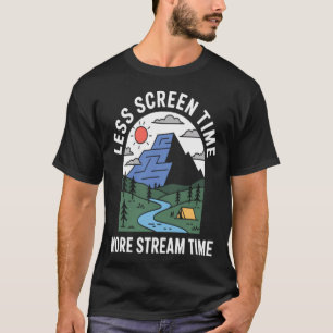 T-shirt Moins de temps devant l'écran Plus de temps de str