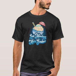 T-shirt Moins Lundi Plus De Dimanches Haine Lundi Amour Di