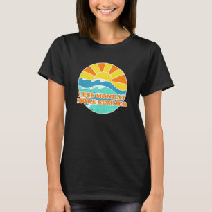T-shirt Moins Lundi Plus Vacances été Coworker Colleagu