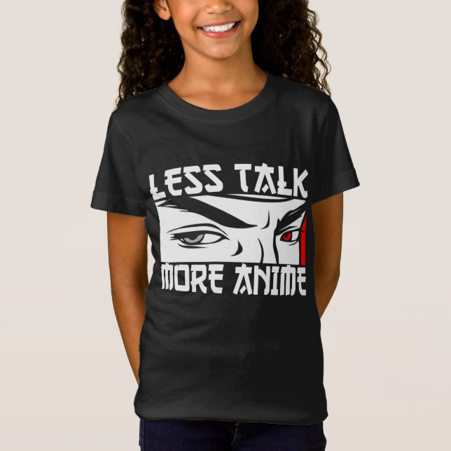 T-Shirt Moins Parler Plus Anime - Drôle Anime (Devant)