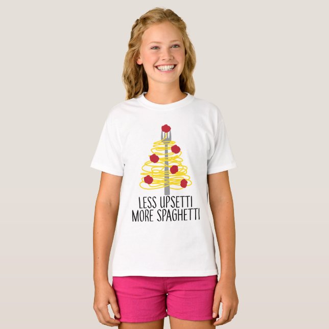 T-shirt Moins Upsetti Plus Spaghetti (Devant entier)