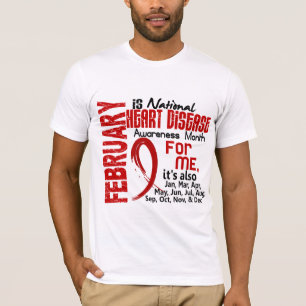 T-shirt Mois de conscience de maladie cardiaque tous les