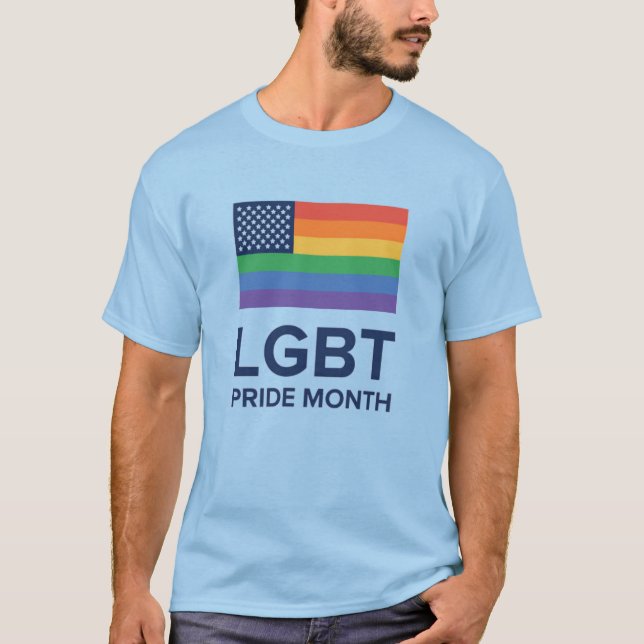 T-shirt Mois de la fierté LGBT| États-Unis (Devant)