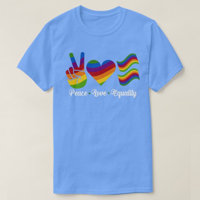 T-shirt Mois de la fierté pour l'égalité (Design devant)