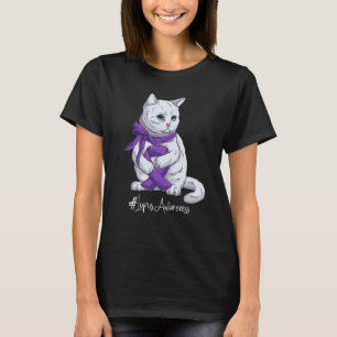 T-shirt Mois de la sensibilisation au lupus Ruban violet M