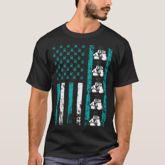 T-shirt Mois de la sensibilisation au stress du drapeau de