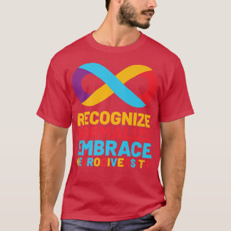 T-shirt Mois de la sensibilisation autistique Embrasser la