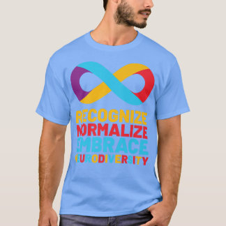 T-shirt Mois de la sensibilisation autistique Embrasser la