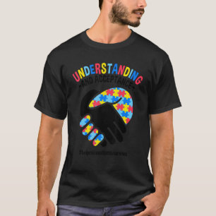T-shirt Mois de l'autisme  Compréhension et acceptation  A