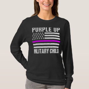 T-shirt Mois De L'Enfant Militaire 2022 Pourpre Pour Mil